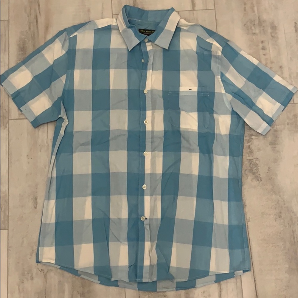 Mens Plaid Button Down